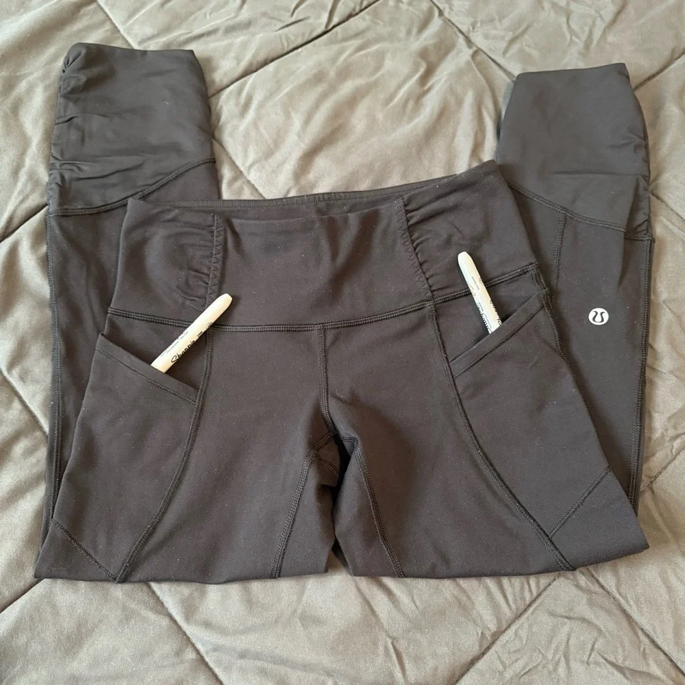 lululemon athletica Black Leggings Streamlined Design